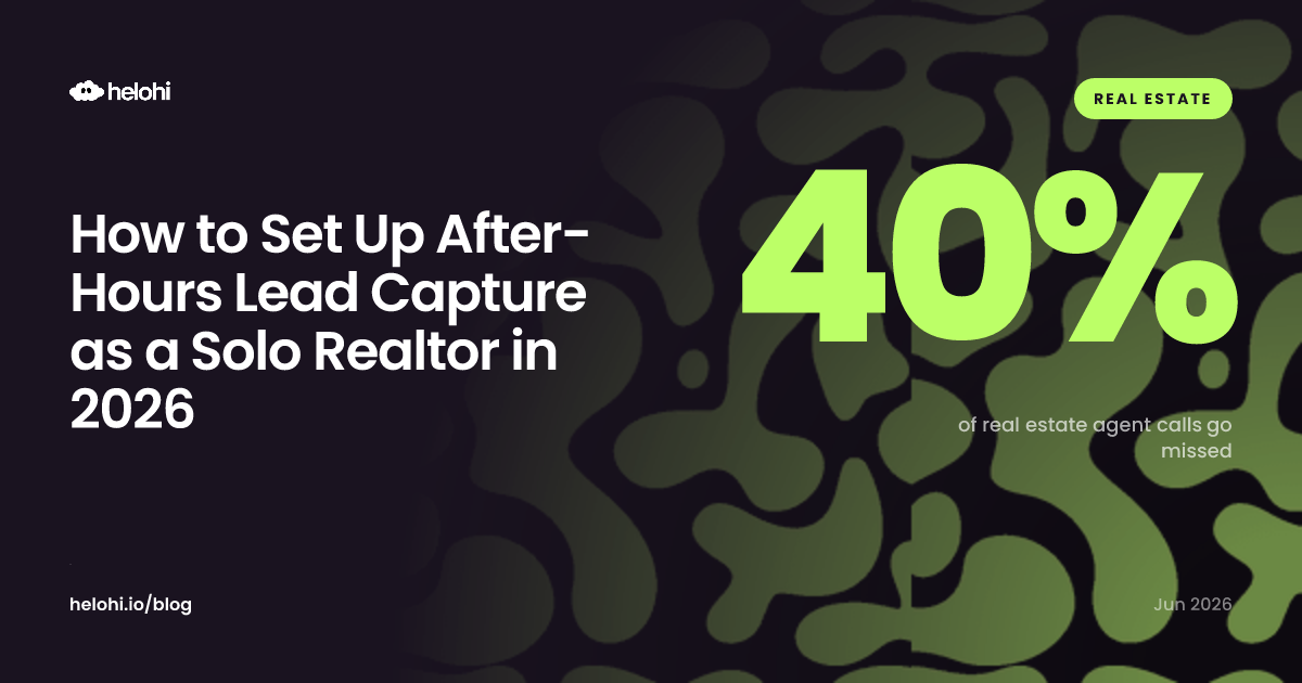 How to Set Up After-Hours Lead Capture as a Solo Realtor in 2026
