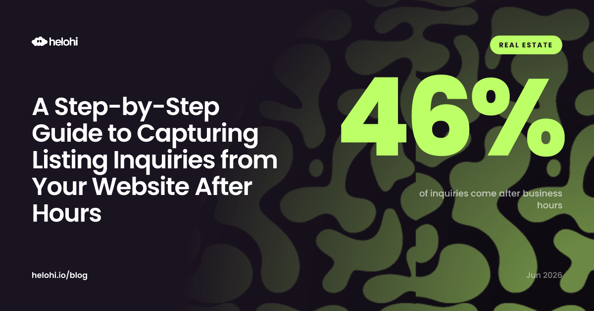 A Step-by-Step Guide to Capturing Listing Inquiries from Your Website After Hours