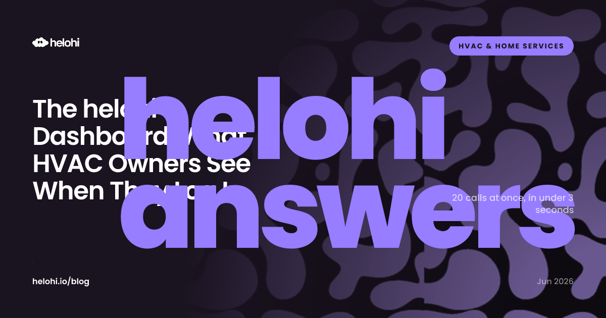 The helohi Dashboard: What HVAC Owners See When They Log In