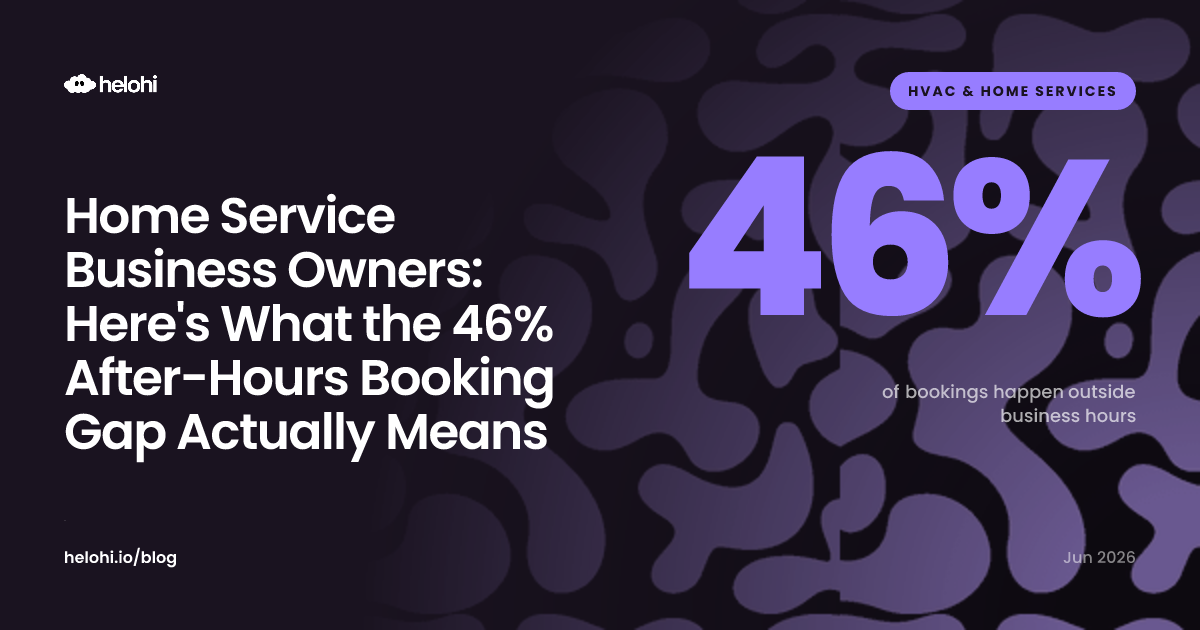 Home Service Business Owners: Here's What the 46% After-Hours Booking Gap Actually Means