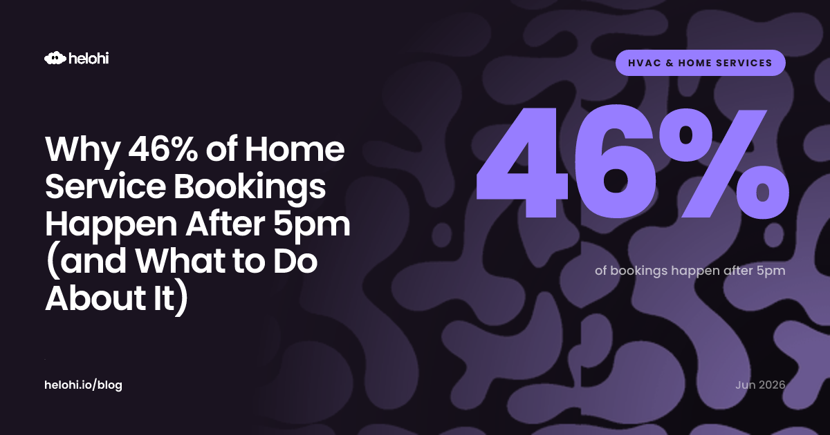 Why 46% of Home Service Bookings Happen After 5pm (and What to Do About It)