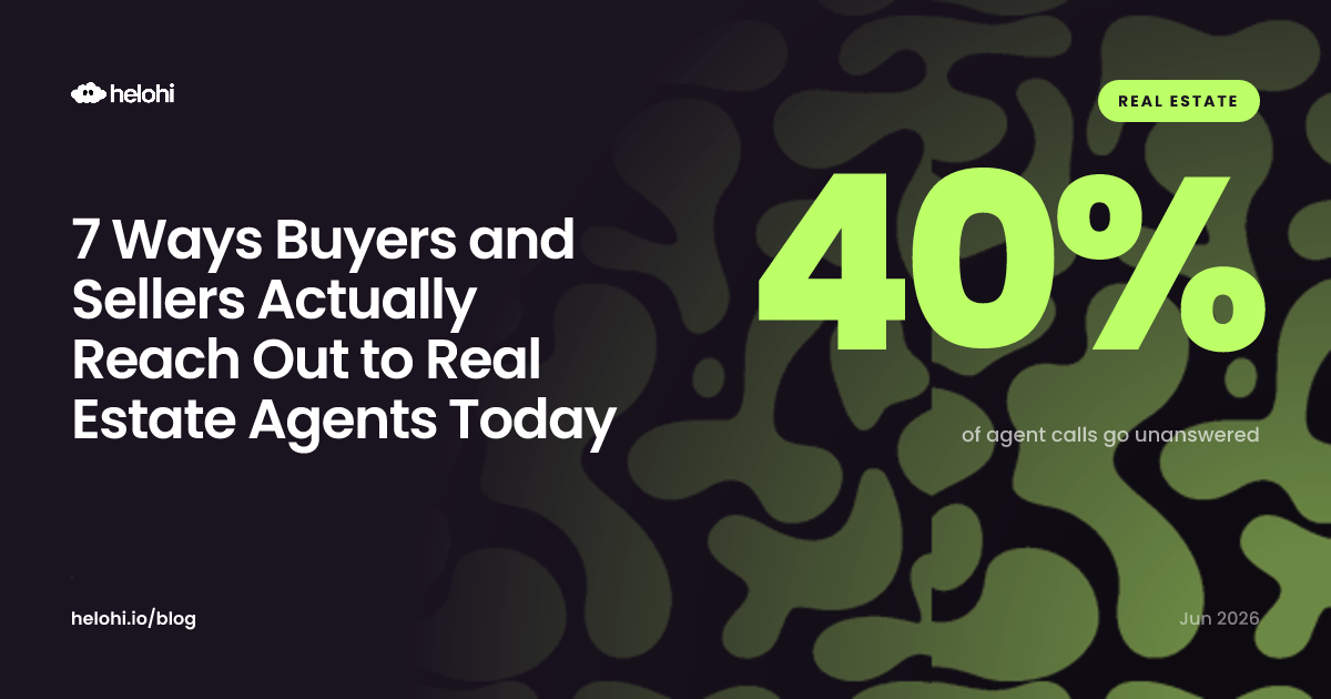 7 Ways Buyers and Sellers Actually Reach Out to Real Estate Agents Today